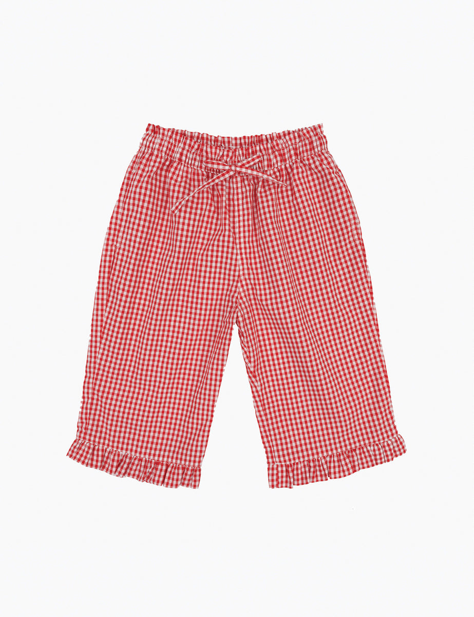 Tillie Pant in Cherry Gingham – Spilled Milk