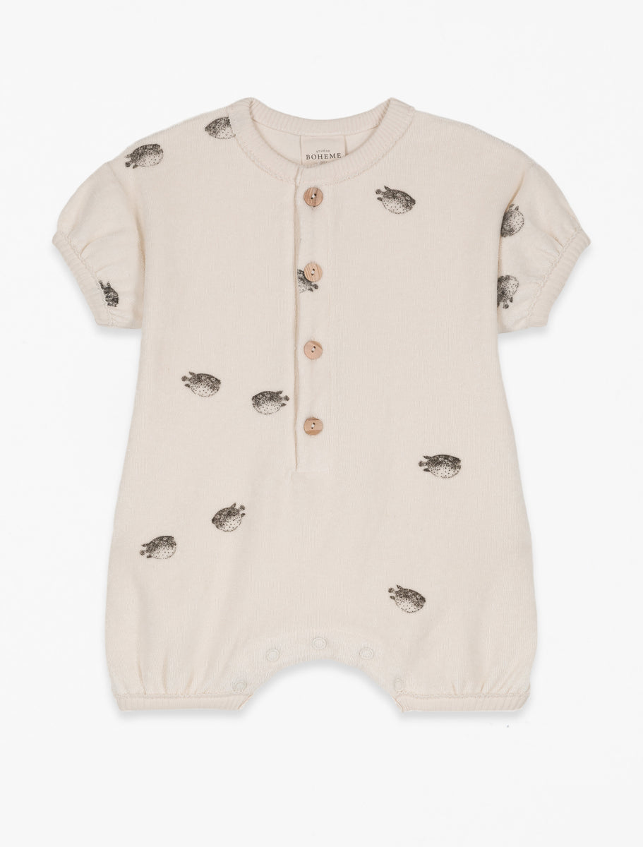 Bebecito Romper in Puffer Fish