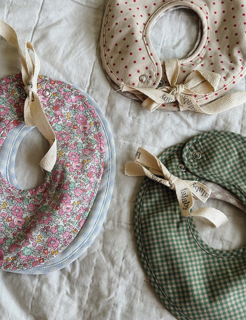 Image of Bibi Bibs 2-Pack in Green Check