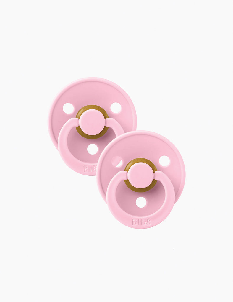 Image of 2 Pack Round Pacifiers in Baby Pink.