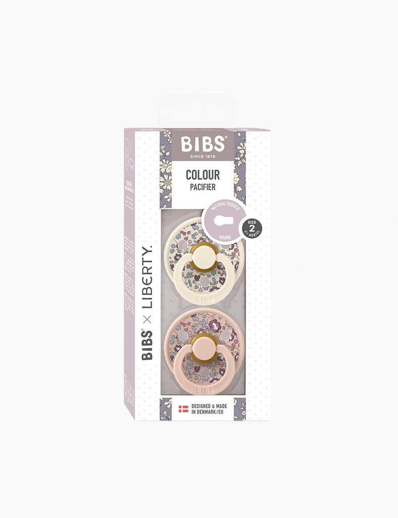 Image of BIBS x LIBERTY 2-Pack Colour Pacifiers in Eloise Blush Mix