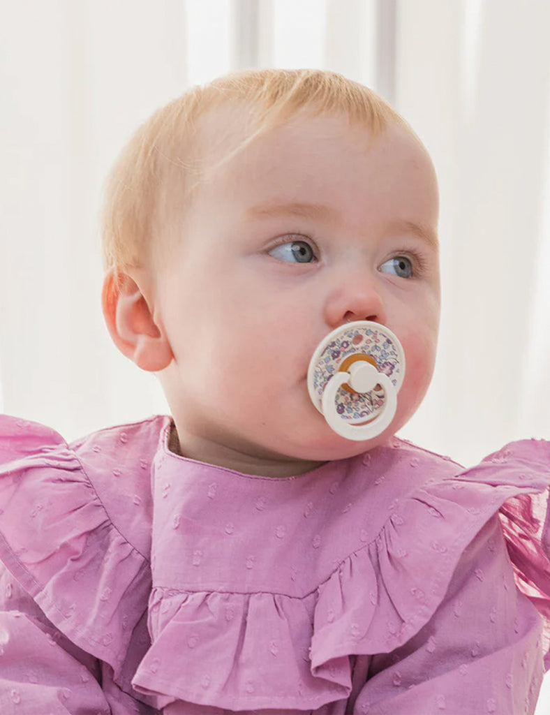 Image of Bibs LIBERTY pacifiers in Eloise Dusty Blue Mix.