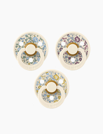 Image of BIBS x LIBERTY 3-Pack Collection in Eloise Ivory Mix