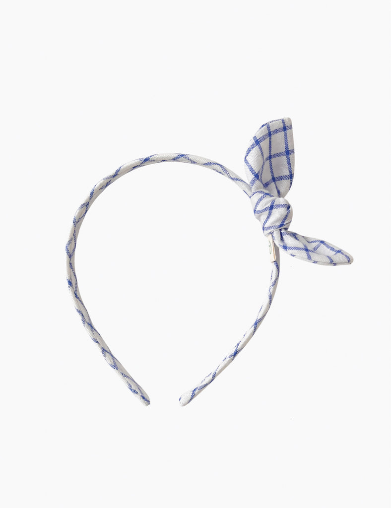 Image of Alice Band in Blue Plaid