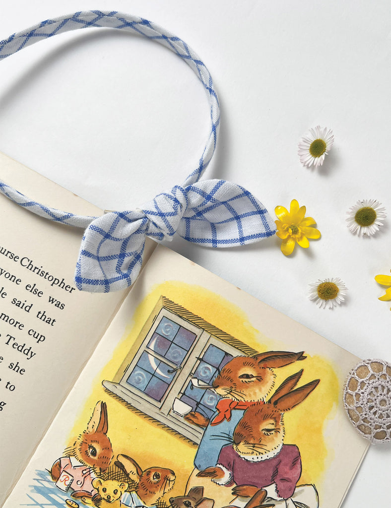 Image of Alice Band in Blue Plaid