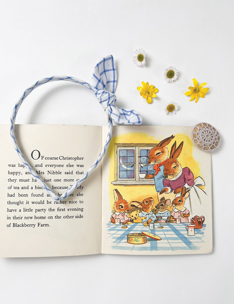 Image of Alice Band in Blue Plaid