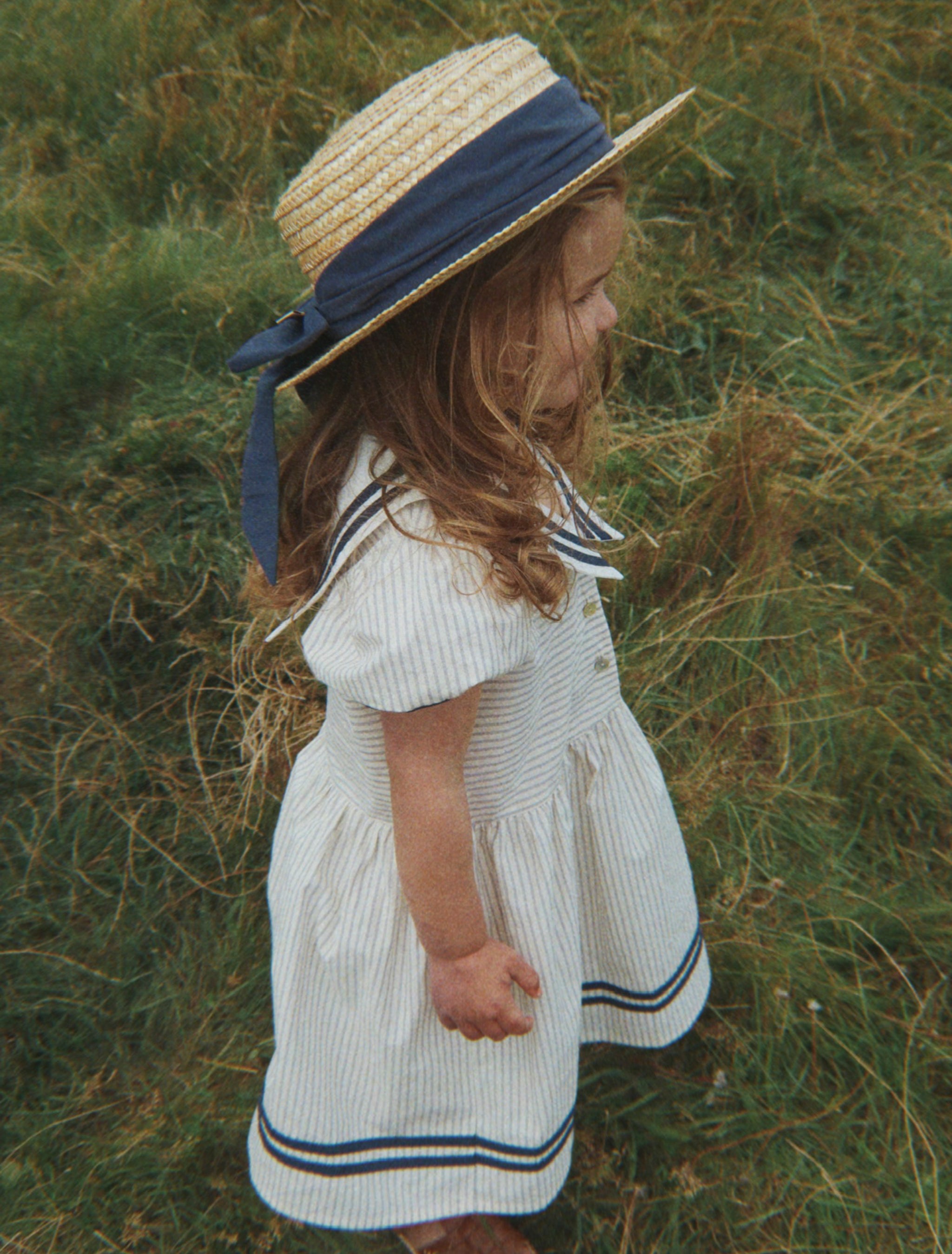 Konges Sløjd | Allie Sailor Dress - Bleu Stripe | Girl