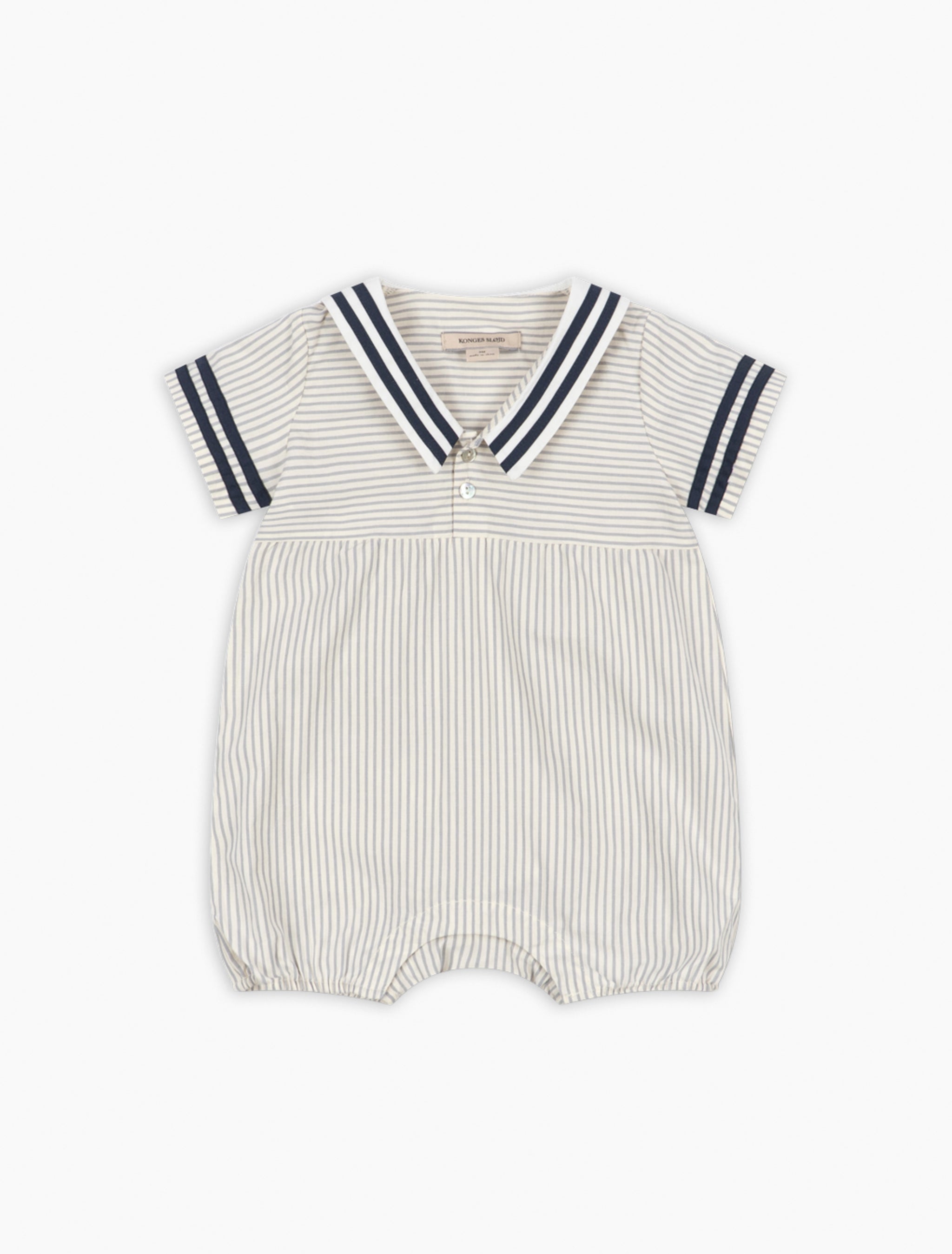 Allie Sailor Romper in Bleu Stripe – Spilled Milk