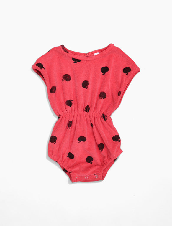 Image of Apple Playsuit in Red.