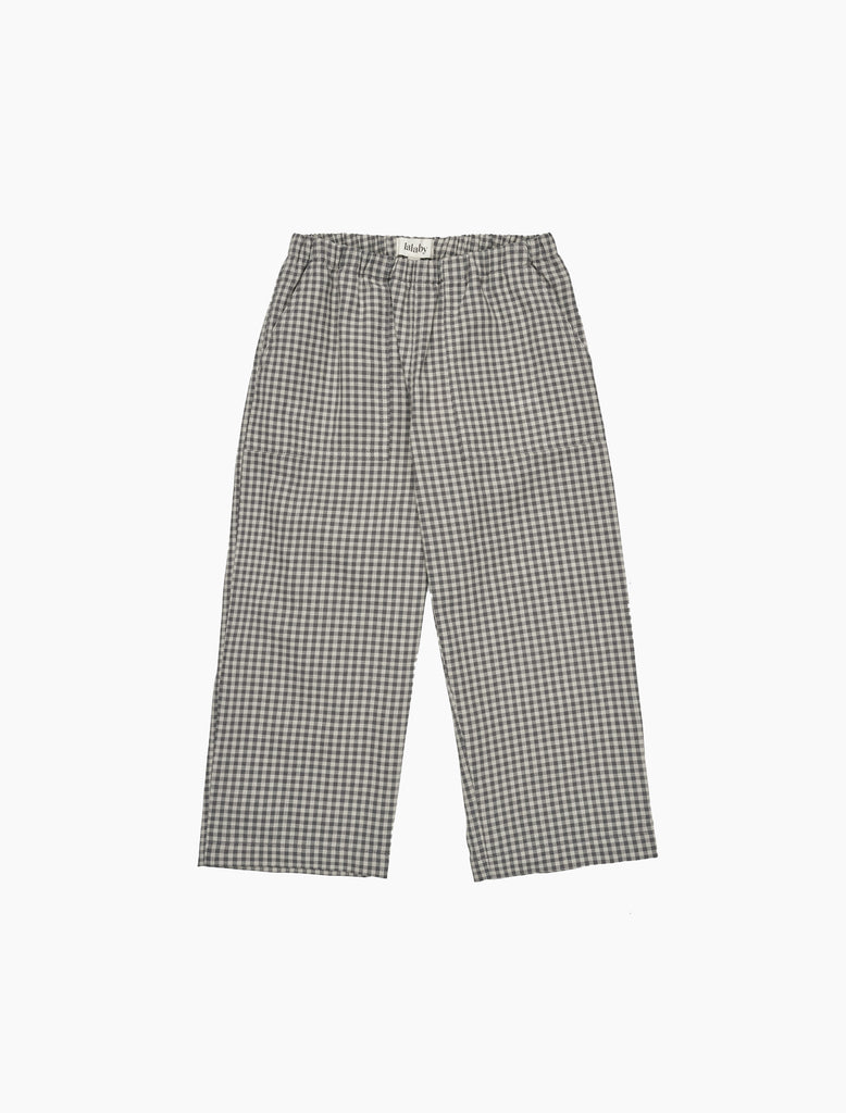 Checkered pants on a white background