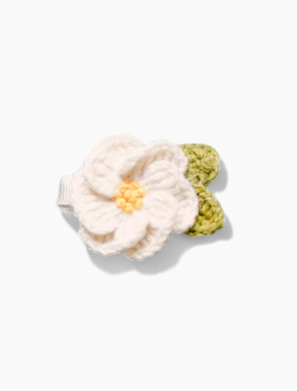 Image of Baby Crochet Flower Clip.