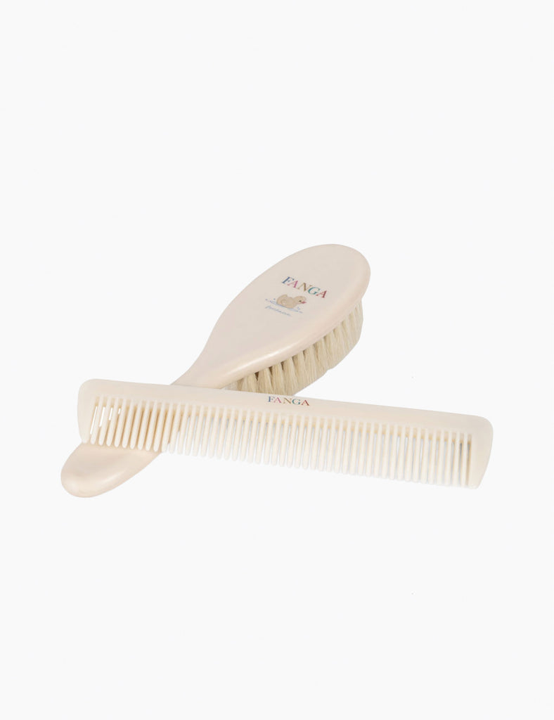 Image of baby hair brush set