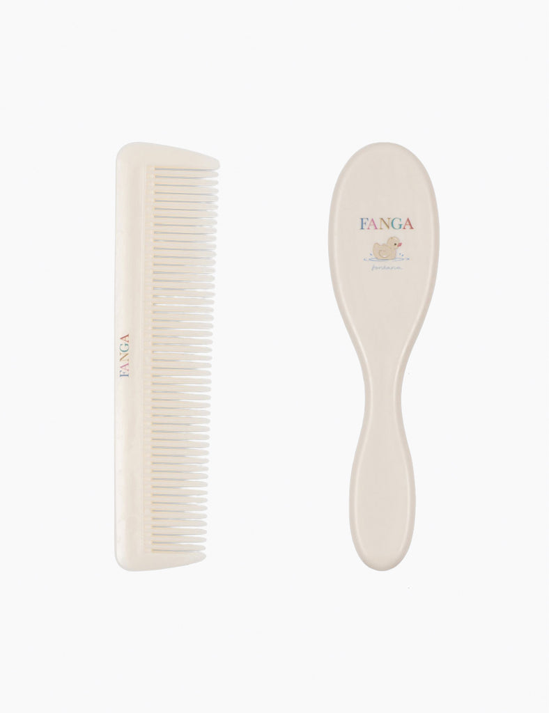 Image of baby hair brush set