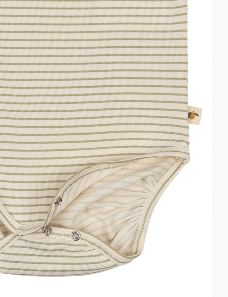 Image of Basic Bodysuit in Tea Stripe