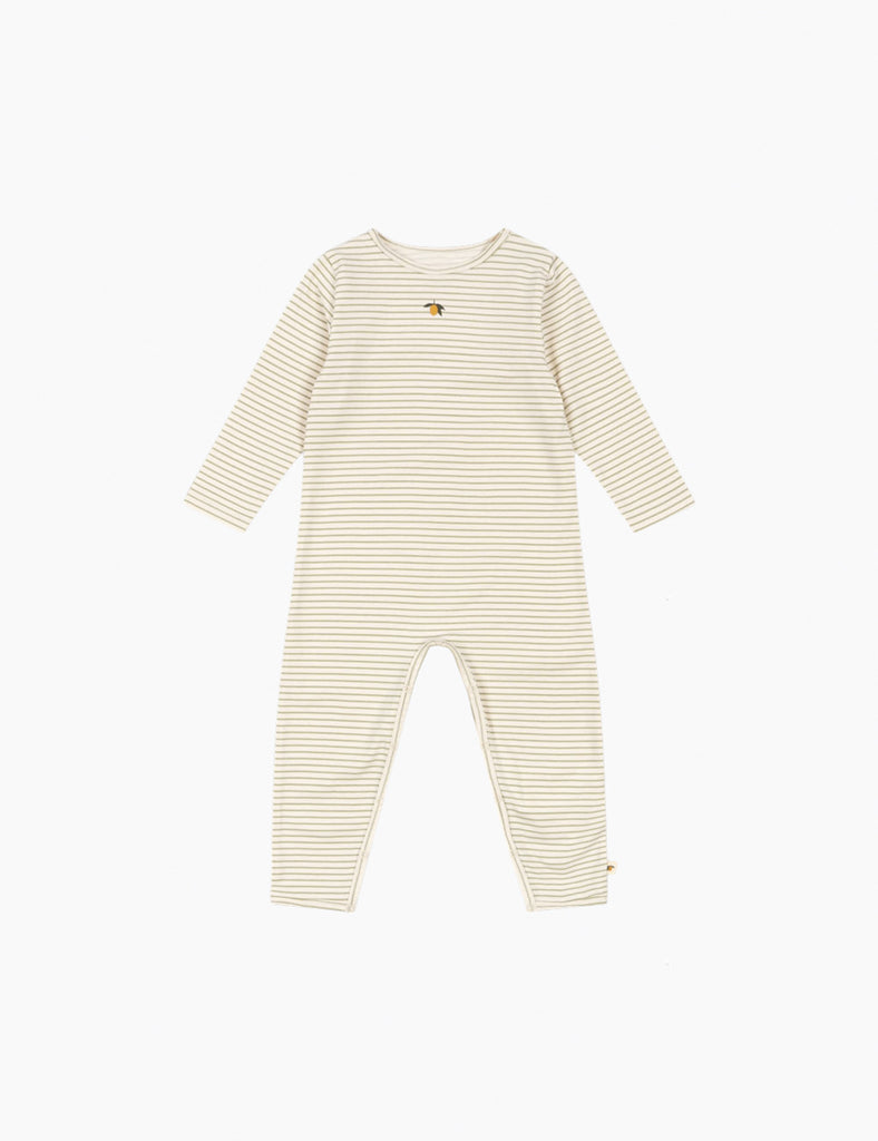 Image of Basic Romper in Tea Stripe.