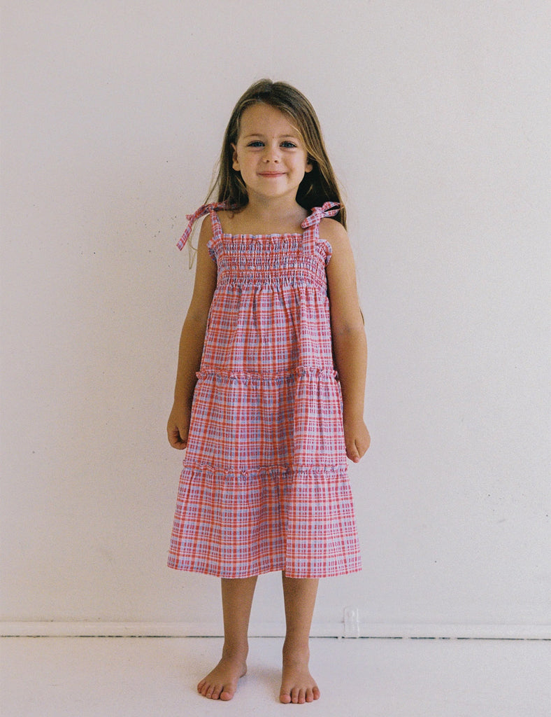 Image of Belle Dress in Picnic Check