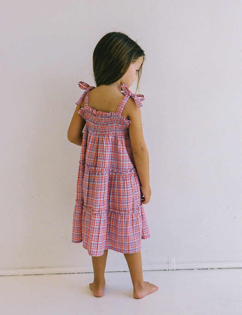 Image of Belle Dress in Picnic Check
