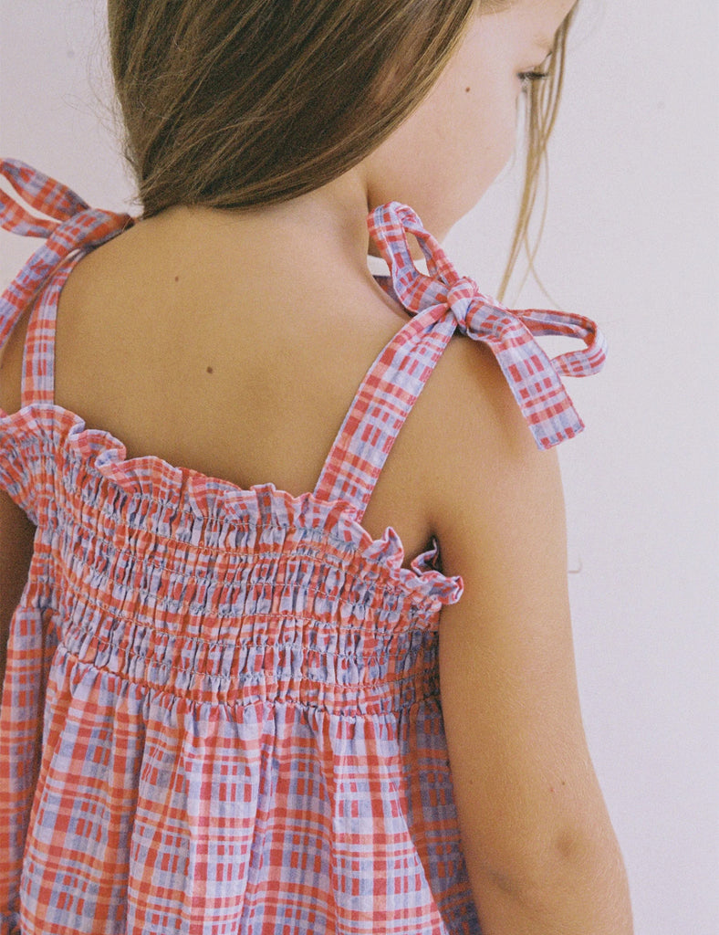 Image of Belle Dress in Picnic Check