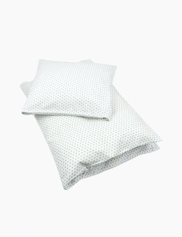 Two pillowcases with a subtle pattern on a white background