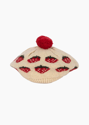 Image of Belou Beret in Strawberry.