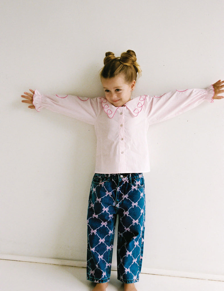 Image of Blair Jeans in Pink Bows