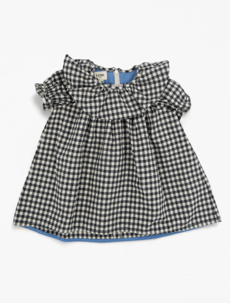 Blanche Gingham Dress flat lay image.