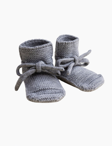 Image of Booties in Light Grey Melange.