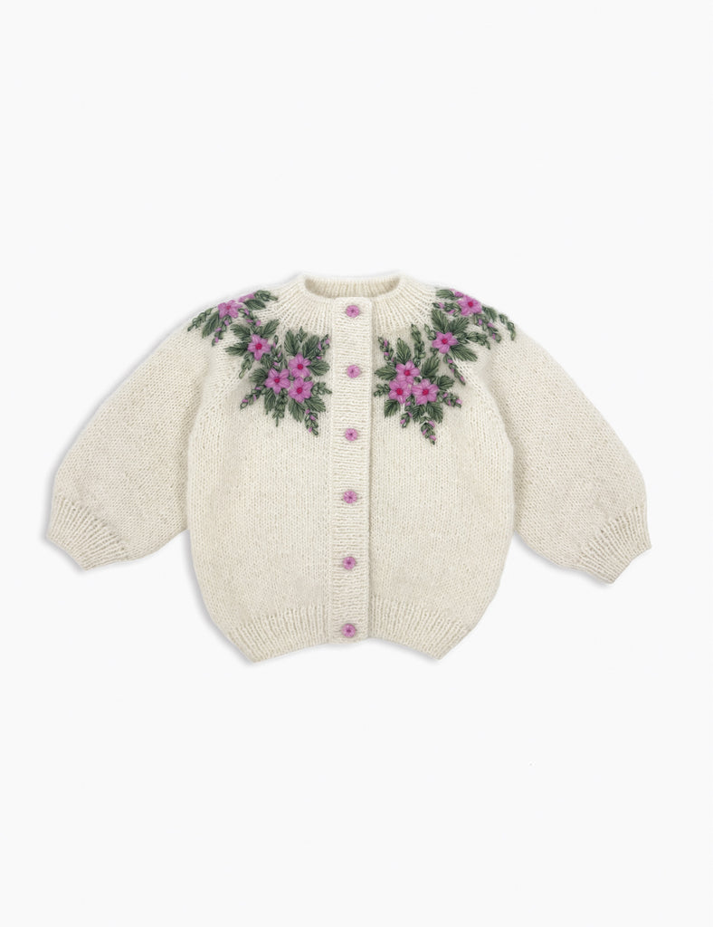 image of botanical floral cardigan