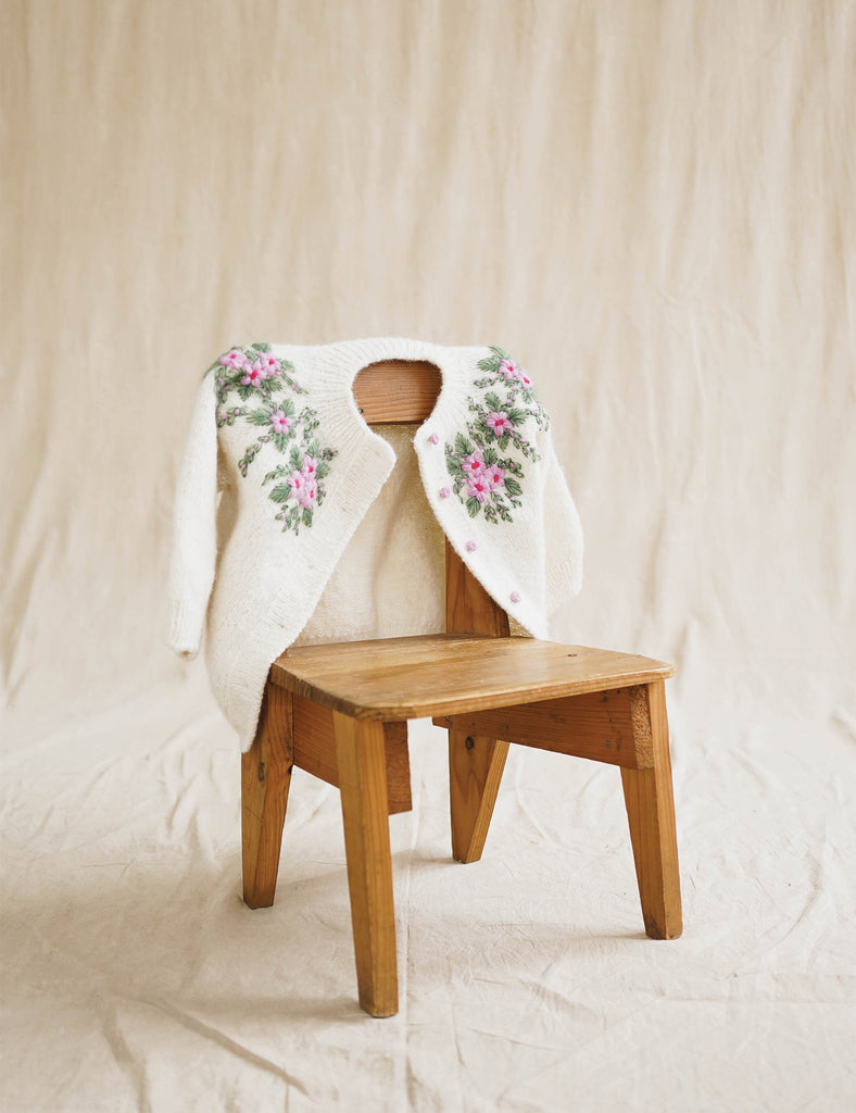 image of botanical floral cardigan
