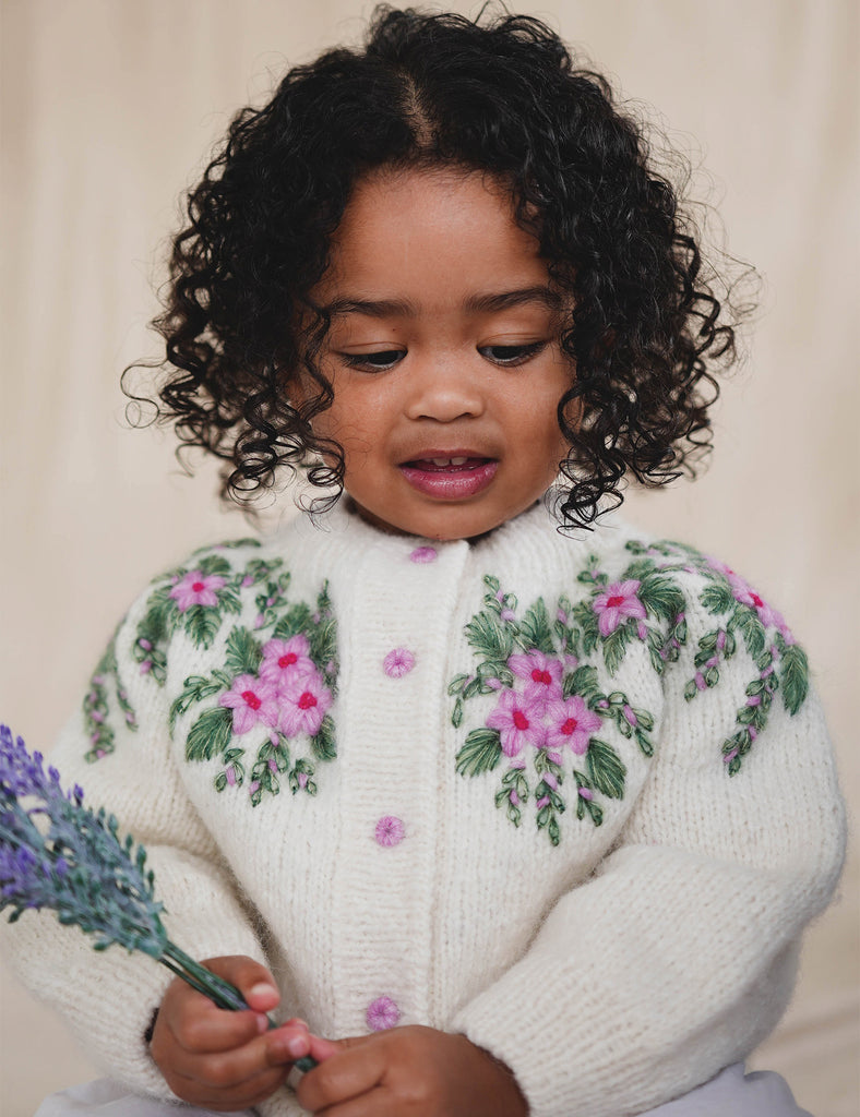 image of botanical floral cardigan