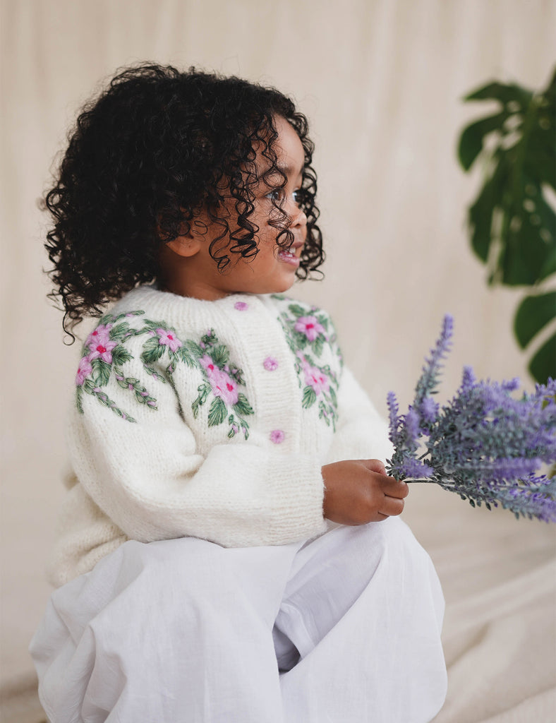 image of botanical floral cardigan