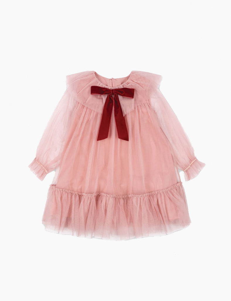 Image of Bow Dress in Mellow Rose.