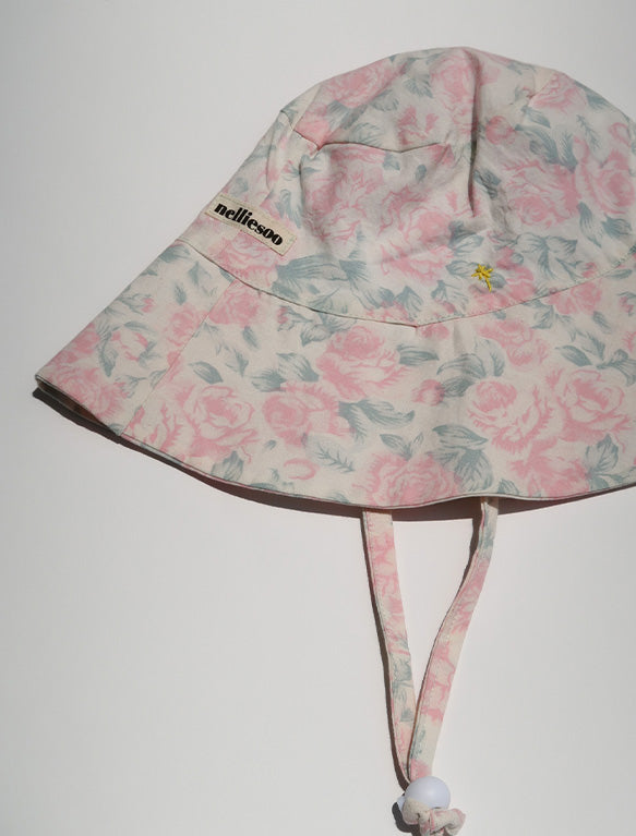 Image of the Summer Bucket Hat in Stencil Rose.