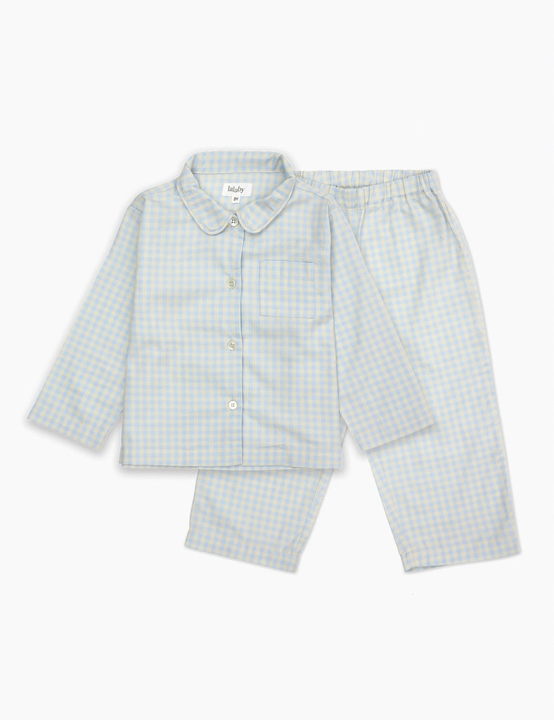 Image of Classic Pajamas in Blue Gingham