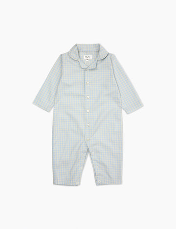 Image of Classic PJ Suit in Blue Gingham