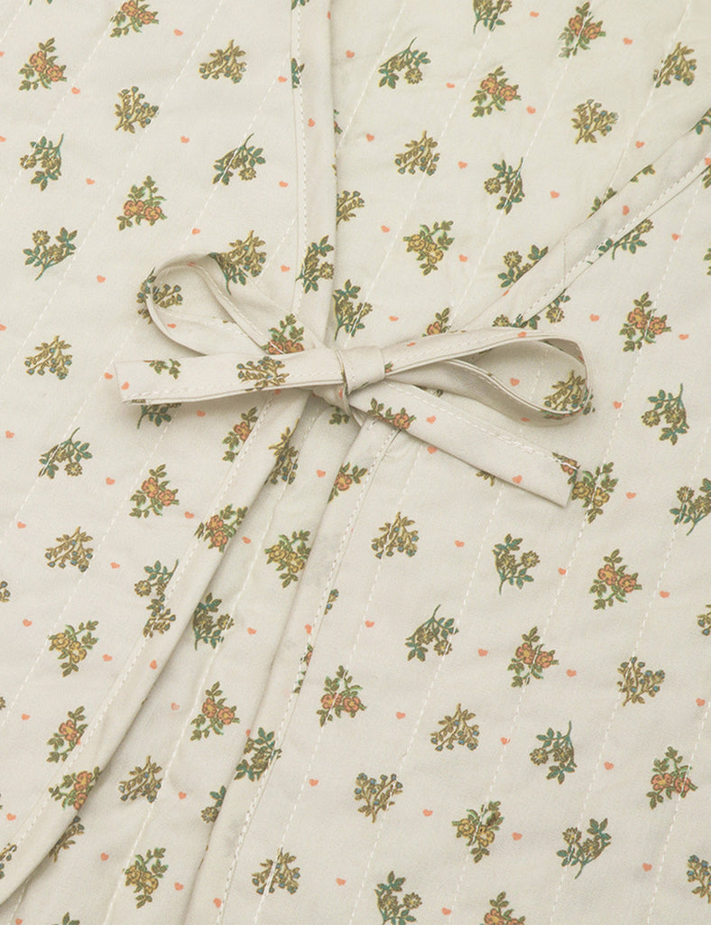 Image of Coco Vest in Ditsy Heart Floral Organic Cotton