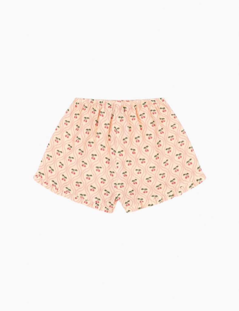 Image of Coco Shorts in Cherry Pink Motif