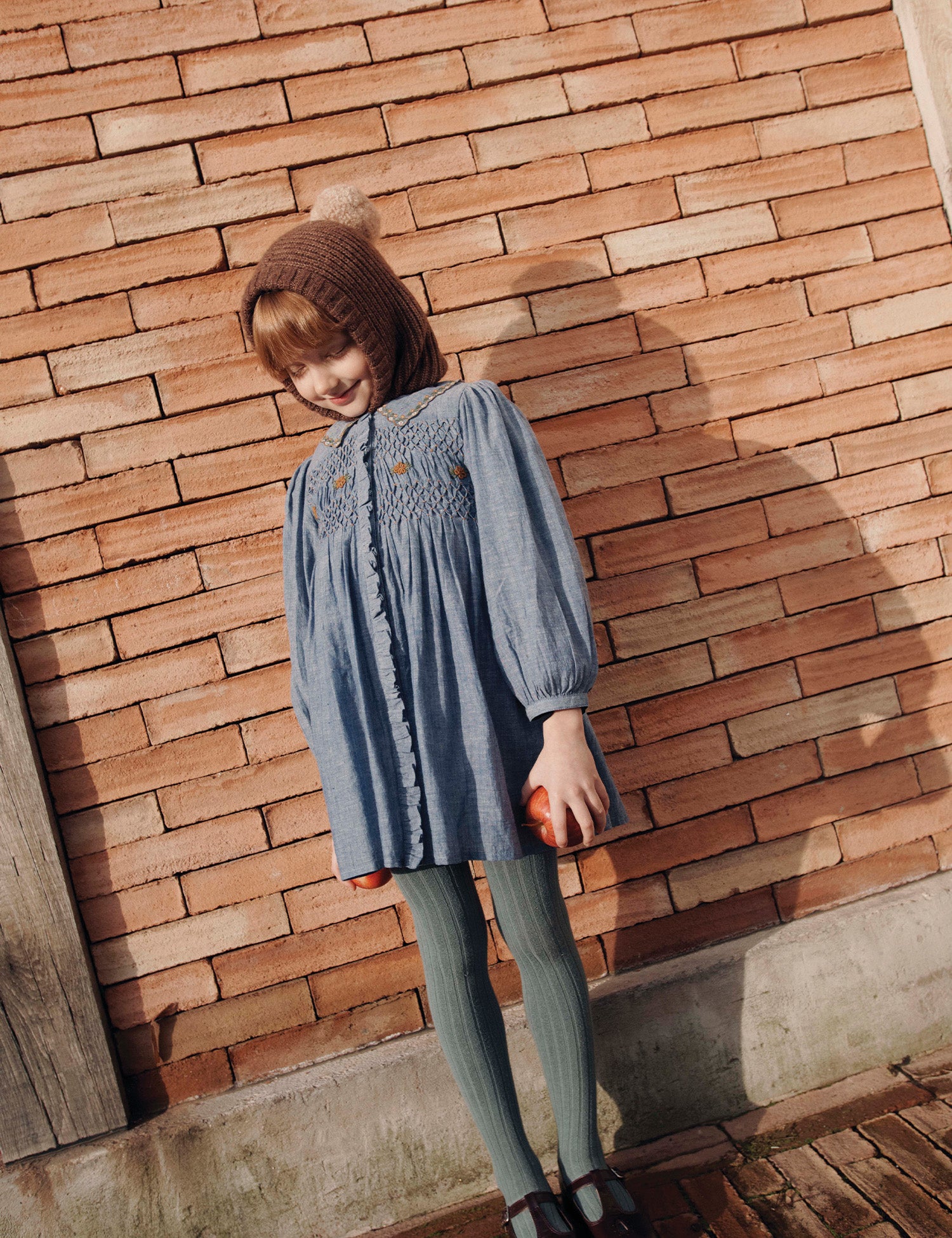 Smocked Dress in Chambray Smocked Dress in Chambray