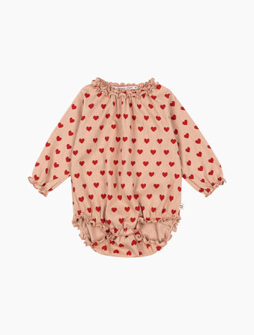 Image of Chleo Romper in Coeur.