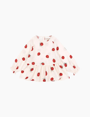 Image of Coco Blouse in Ladybug.