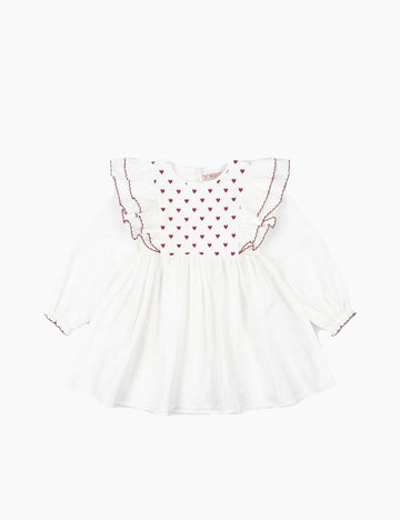 Image of Coeur Dress in White.