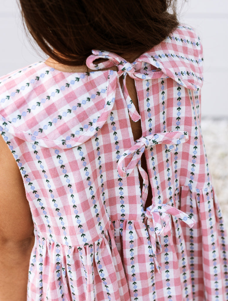 Image of the Colette Dress in Folk Check.