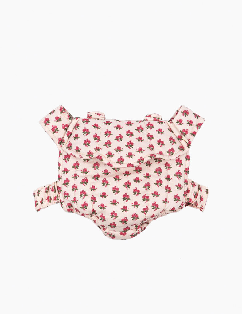 Floral patterned bikini set on a white background