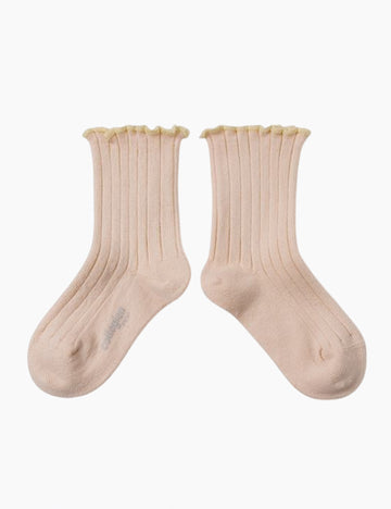 image of delphine socks in sorbet