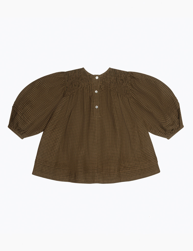 Draughts Dress in Brown Mini Check.