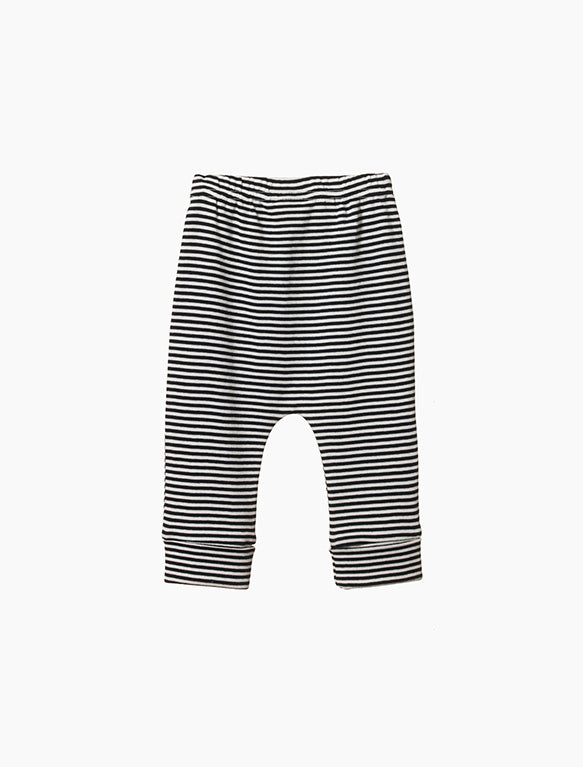 Image of Drawstring Pants in Navy Stripe