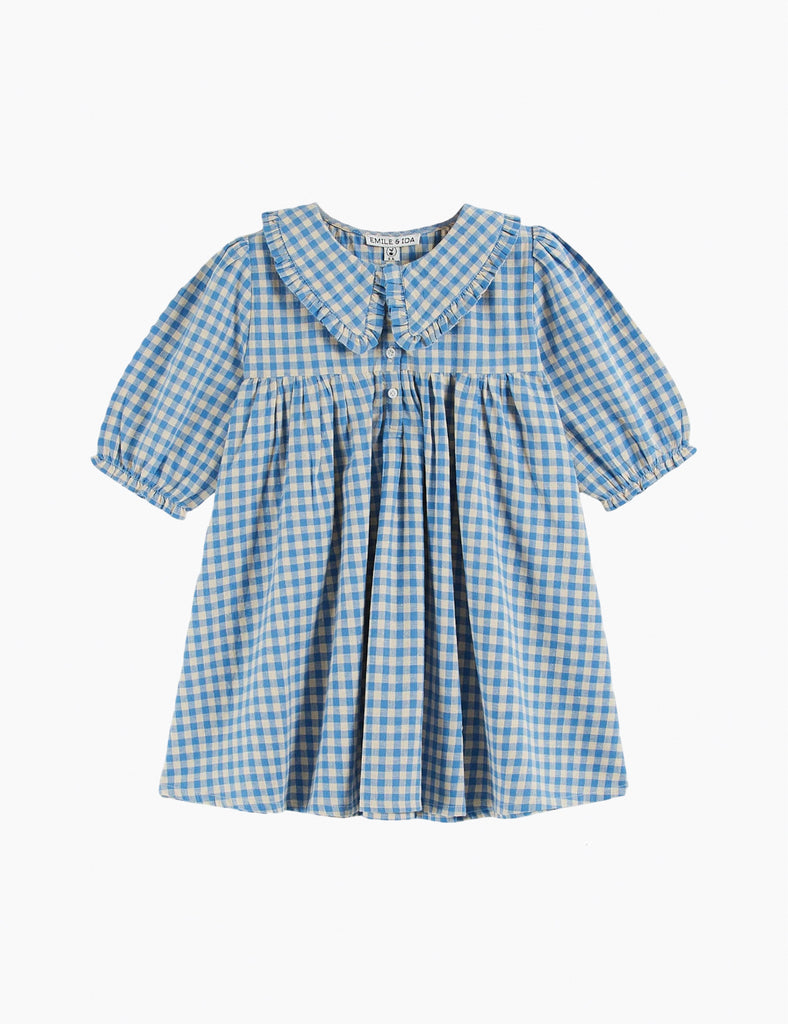 Image of Gingham Dress in Lagoon