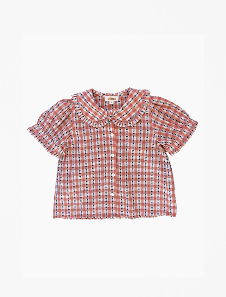 Image of Dune Blouse in Folk Check.