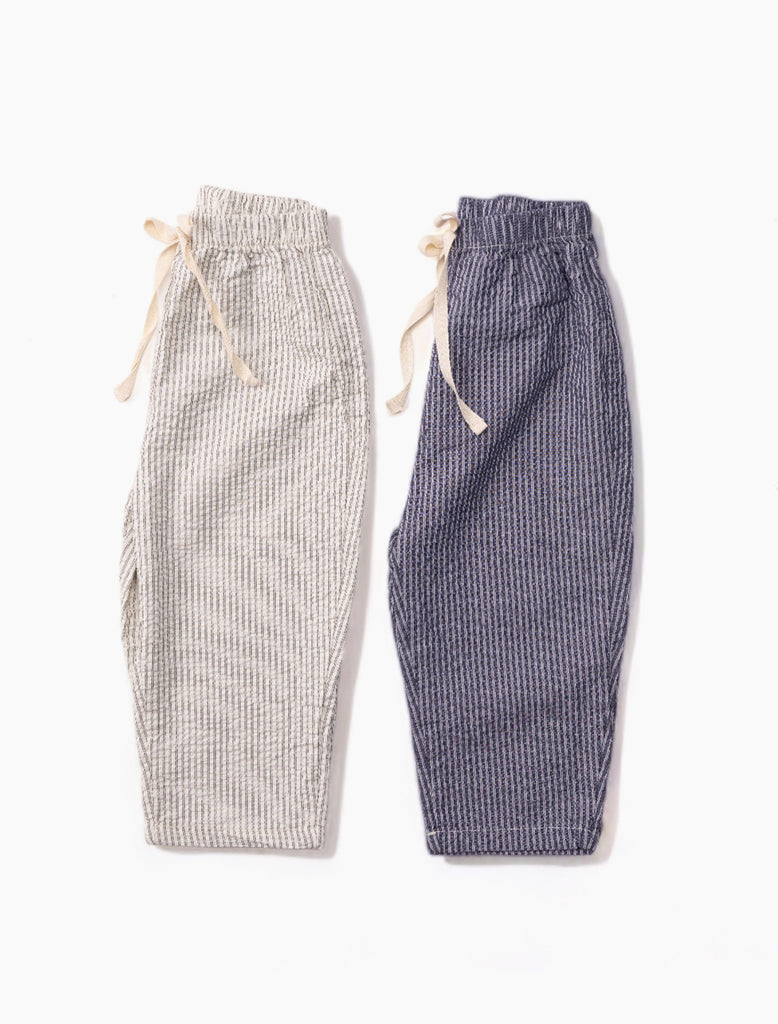 Image of Easy Stripe Pant in both colors.