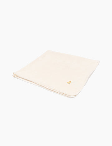 Image of soft baby blanket in antique white